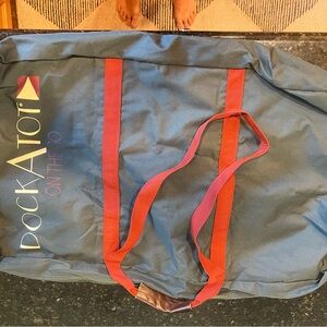 DockATot On The Go Kids Travel Bag - Gray and Red